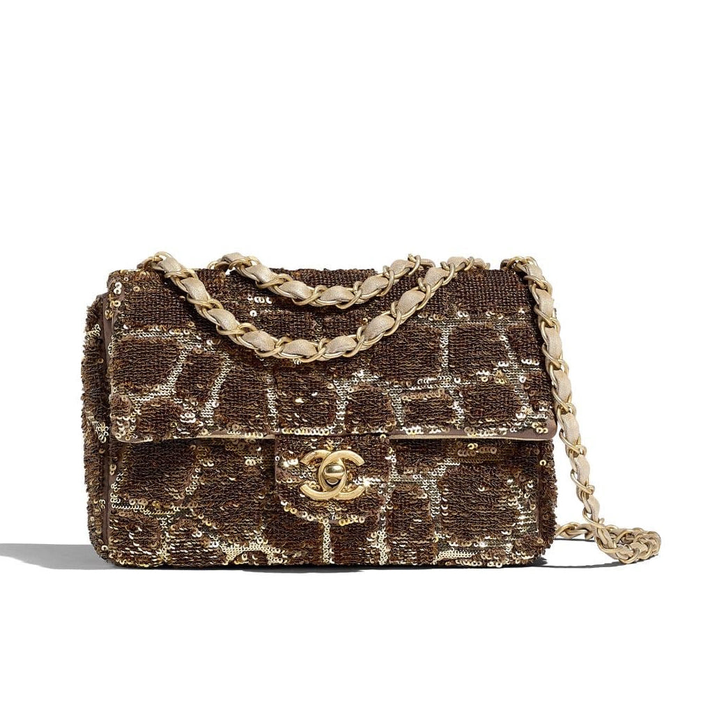 CC BROWN PATTERN BAG